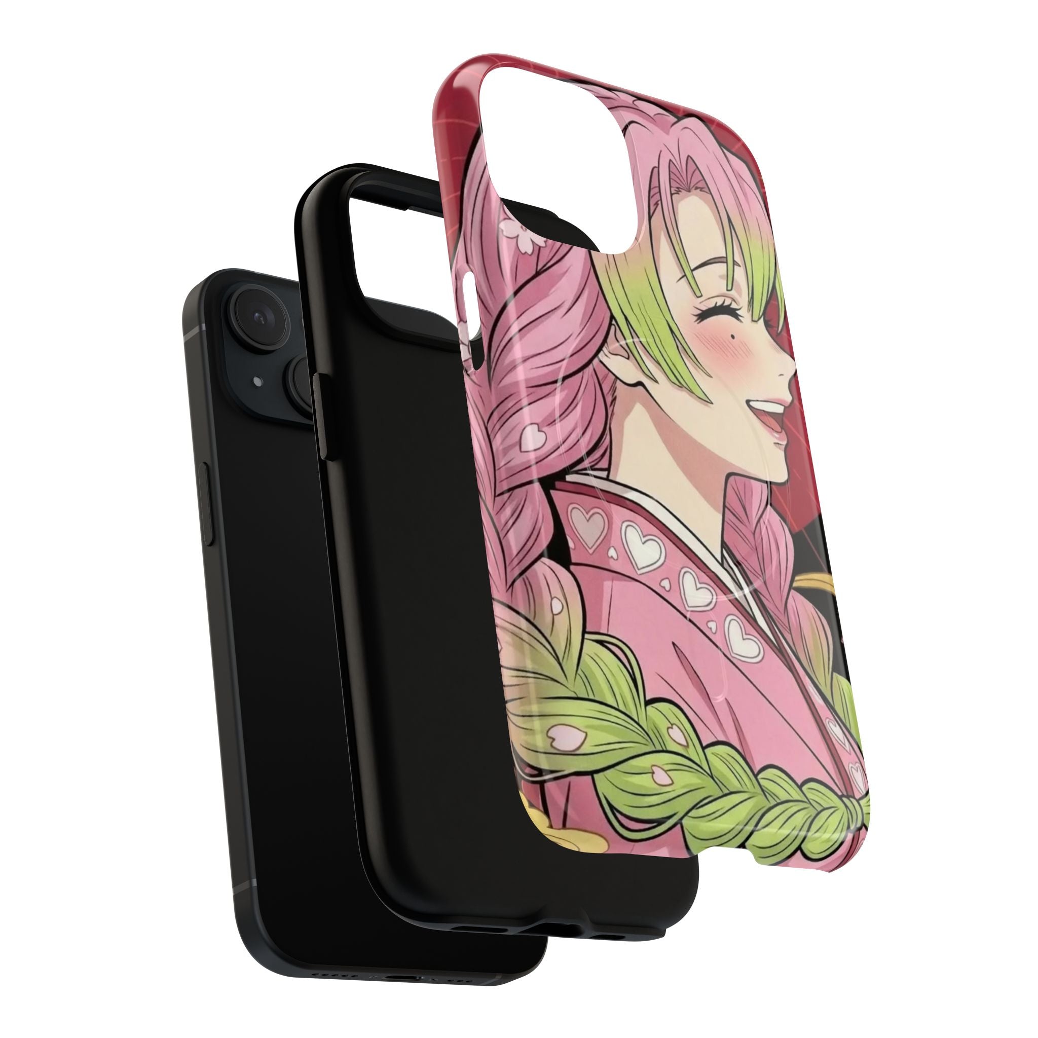 Mitsuri Kanroji Anime Tough iPhone Case - Demon Slayer Manga Cover