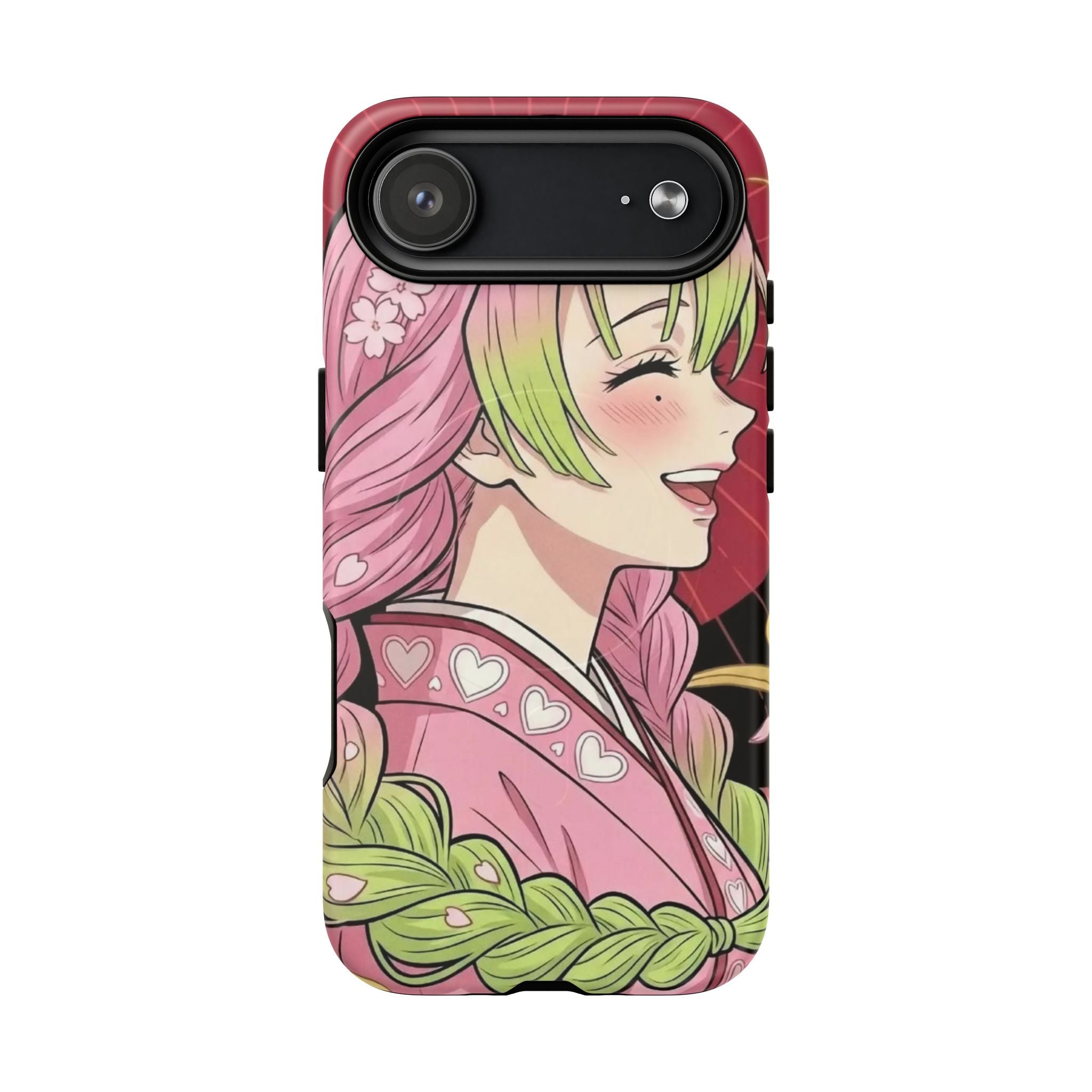 Mitsuri Kanroji Anime Tough iPhone Case - Demon Slayer Manga Cover