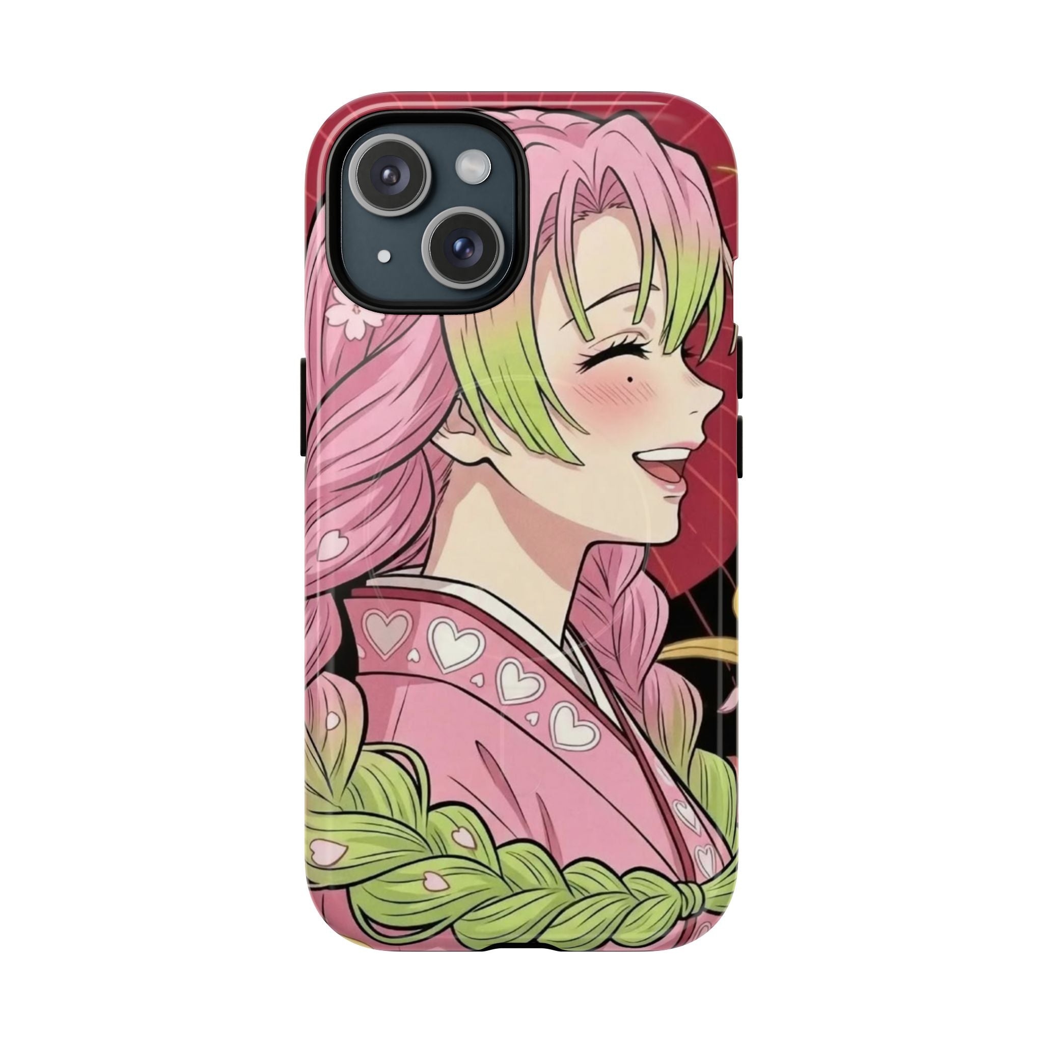 Mitsuri Kanroji Anime Tough iPhone Case - Demon Slayer Manga Cover