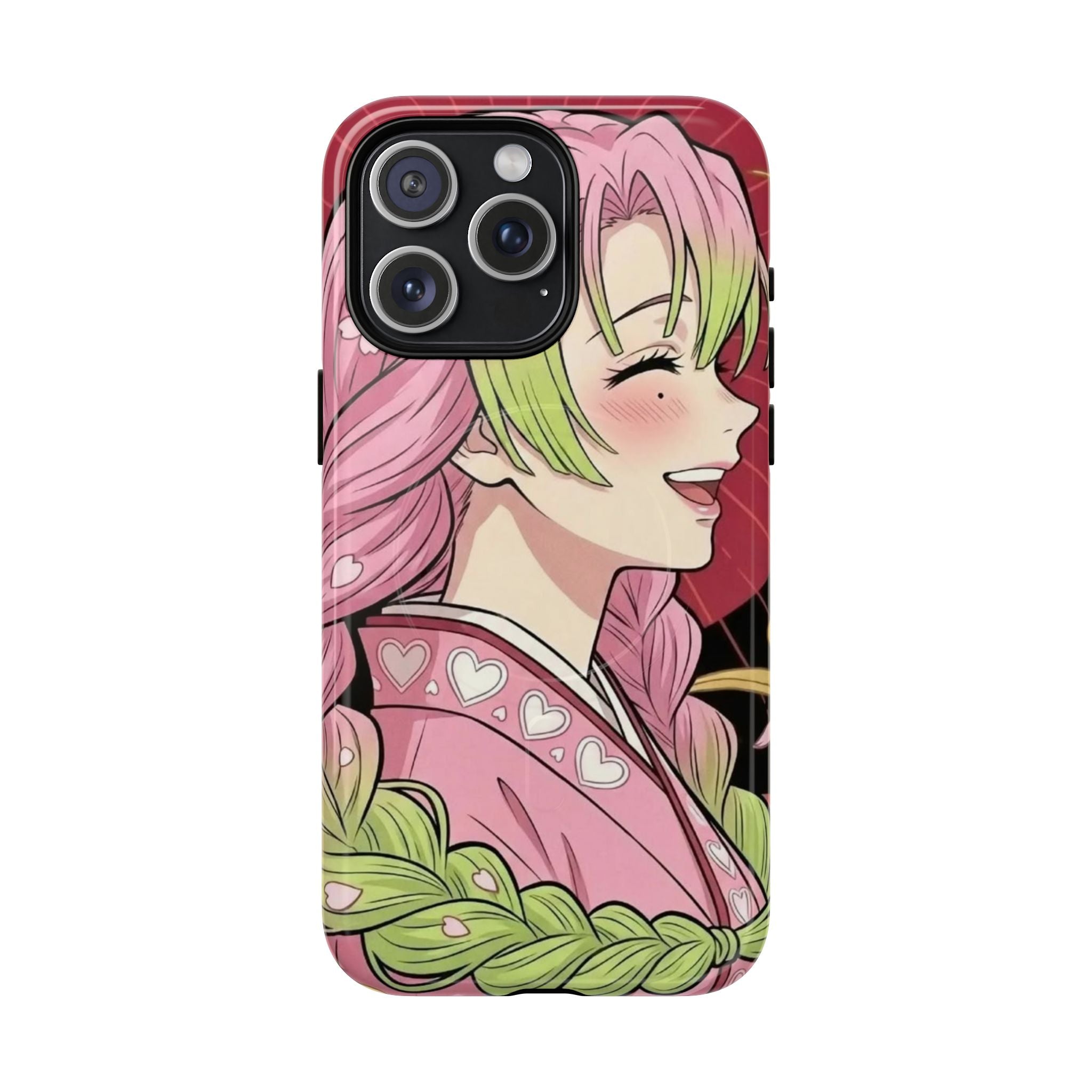 Mitsuri Kanroji Anime Tough iPhone Case - Demon Slayer Manga Cover