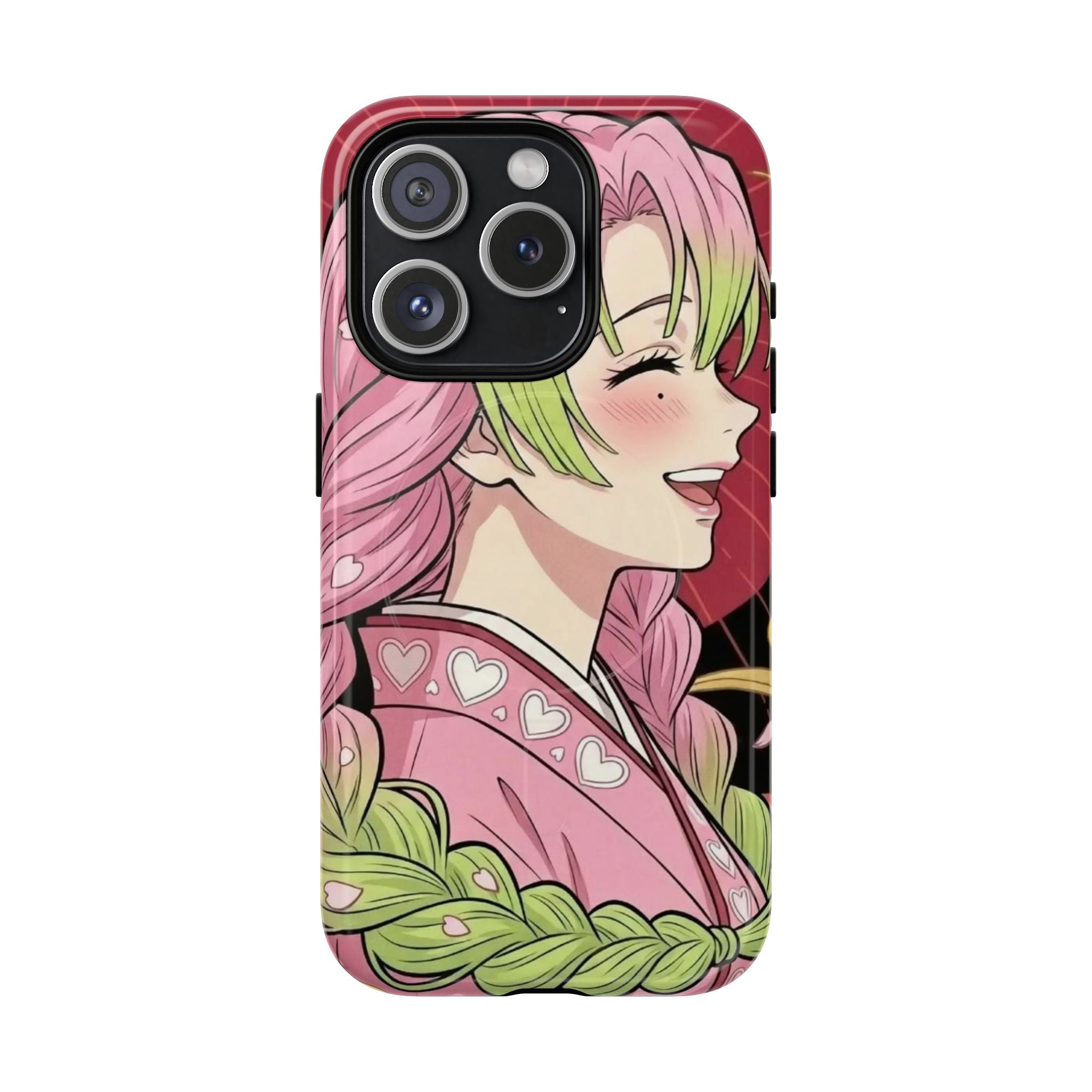 Mitsuri Kanroji Anime Tough iPhone Case - Demon Slayer Manga Cover