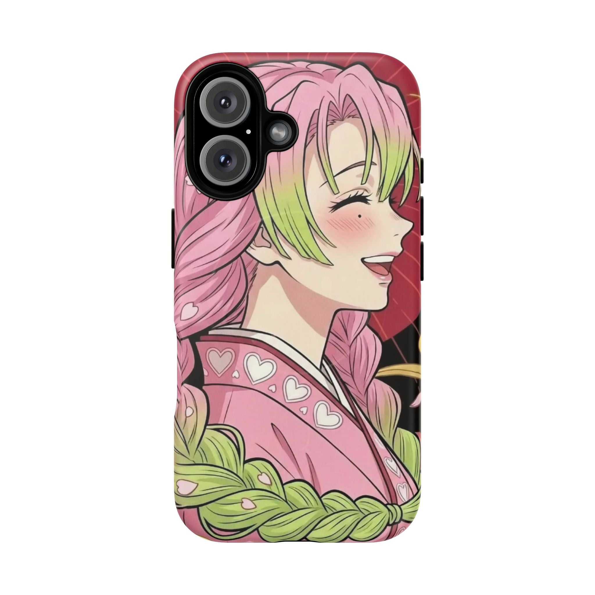 Mitsuri Kanroji Anime Tough iPhone Case - Demon Slayer Manga Cover