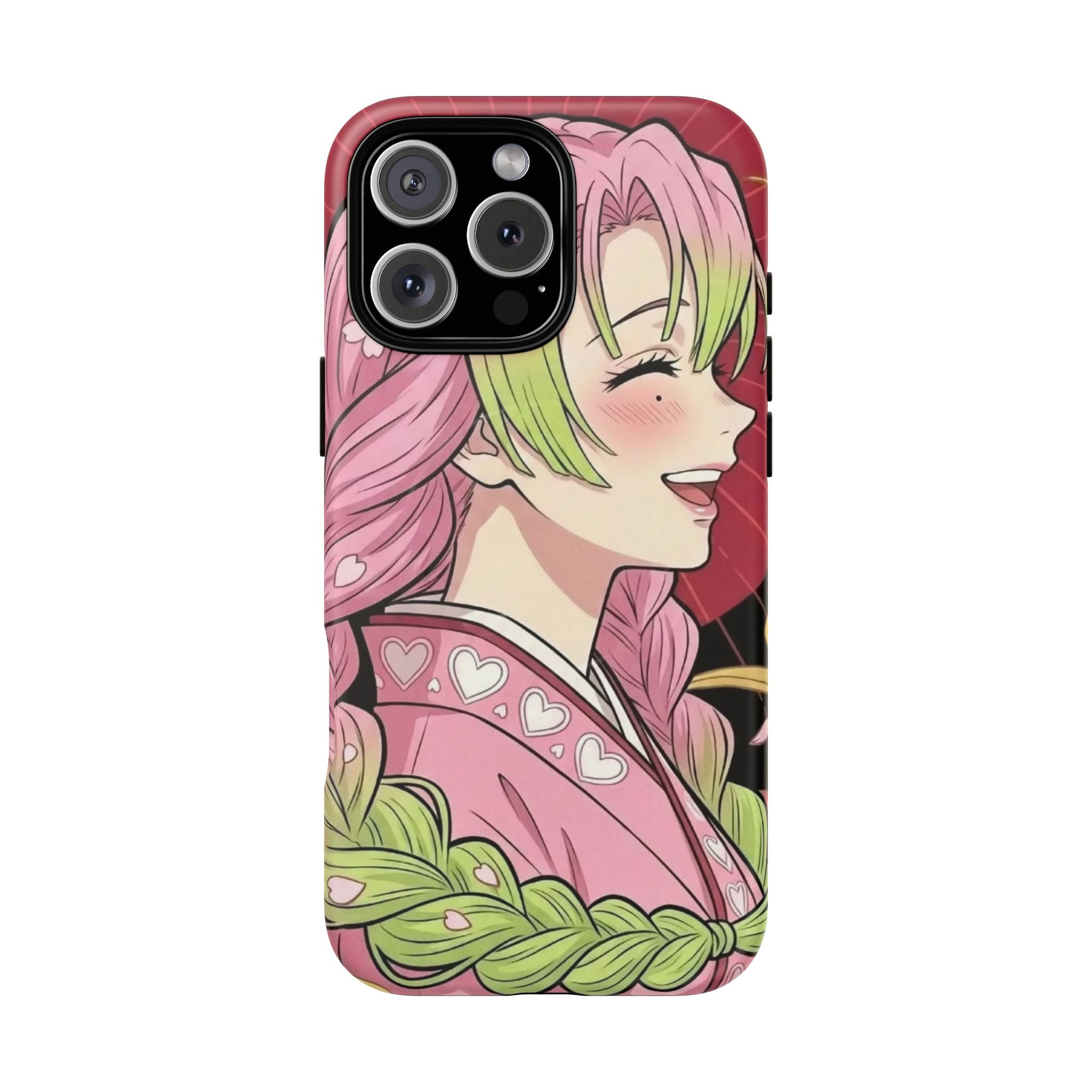 Mitsuri Kanroji Anime Tough iPhone Case - Demon Slayer Manga Cover
