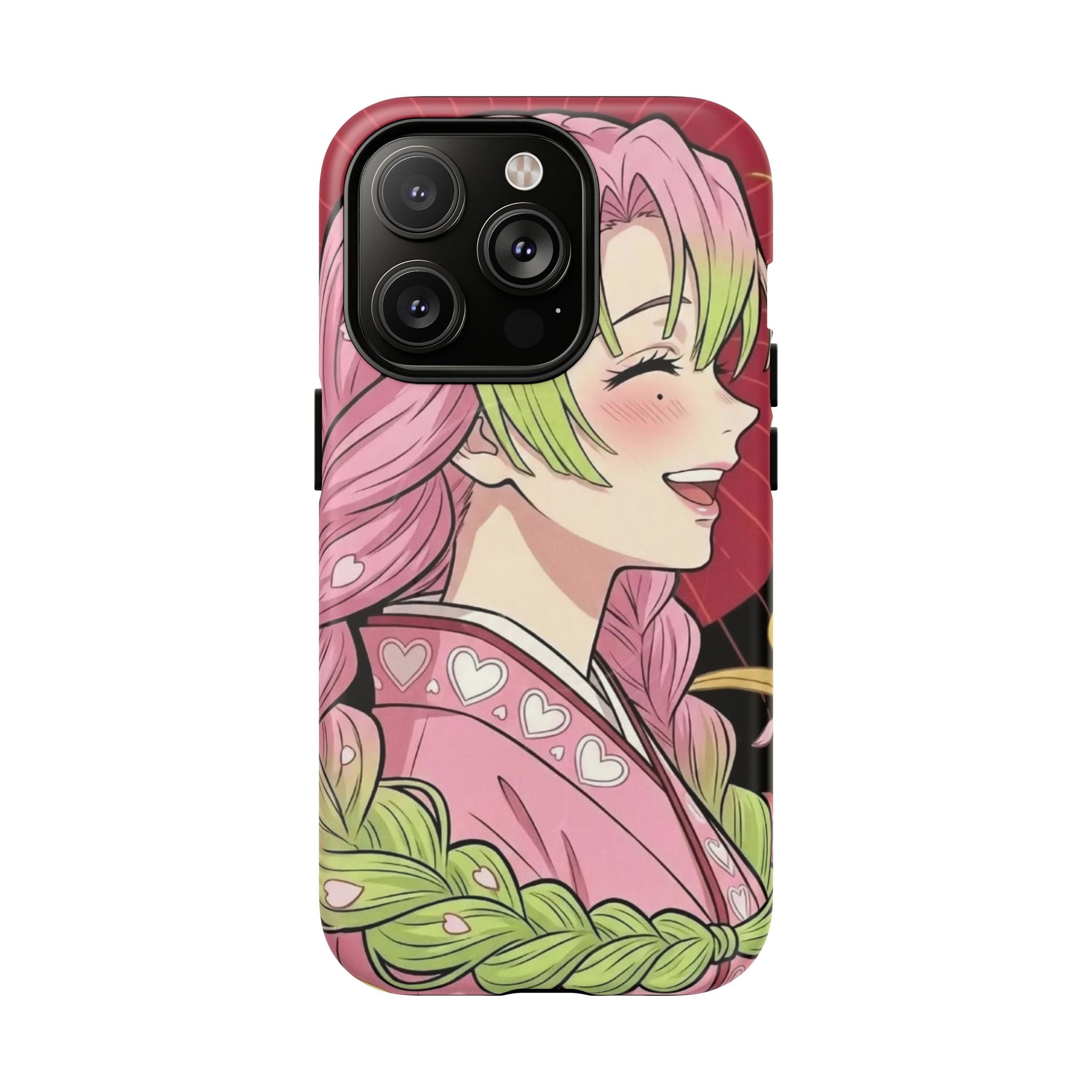 Mitsuri Kanroji Anime Tough iPhone Case - Demon Slayer Manga Cover