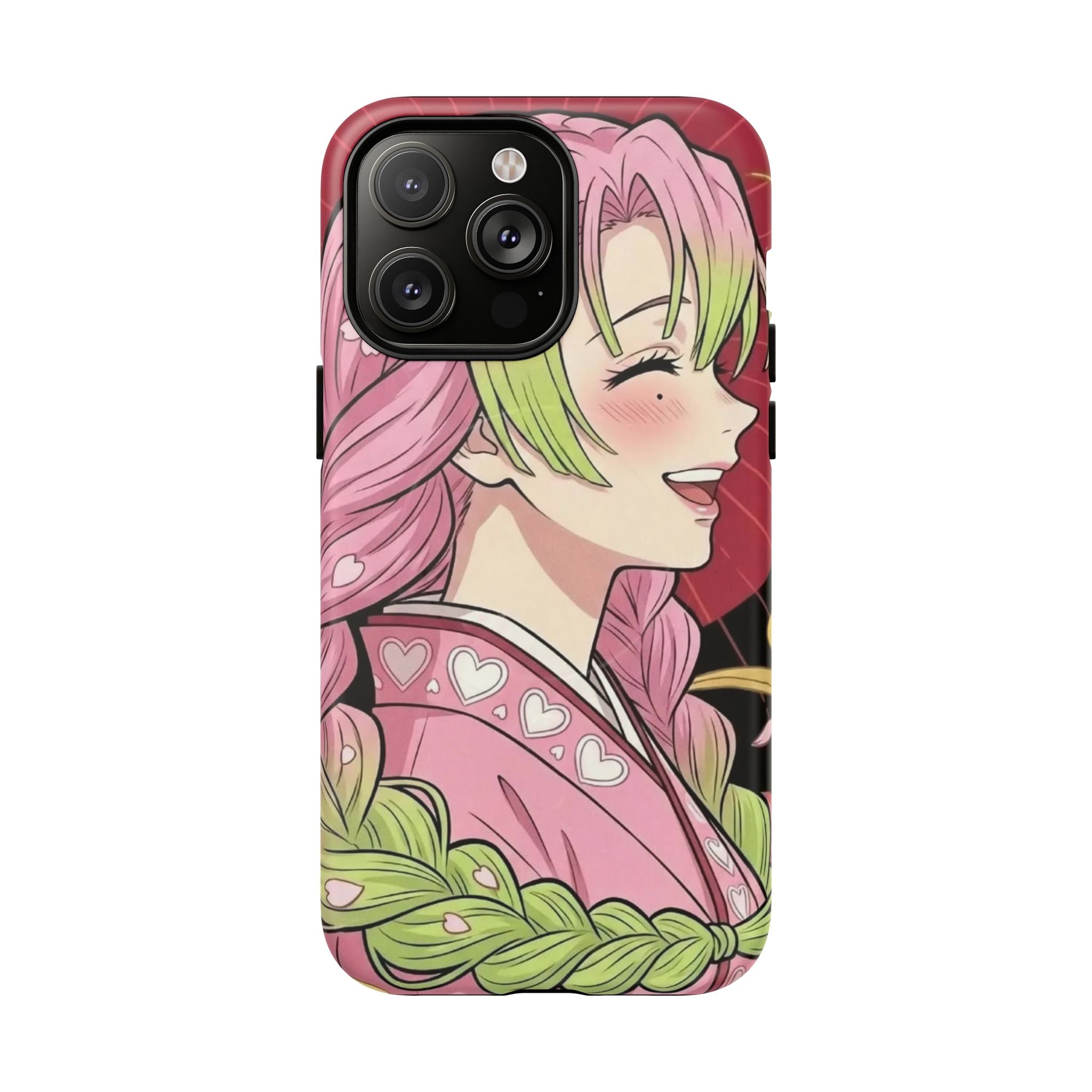 Mitsuri Kanroji Anime Tough iPhone Case - Demon Slayer Manga Cover