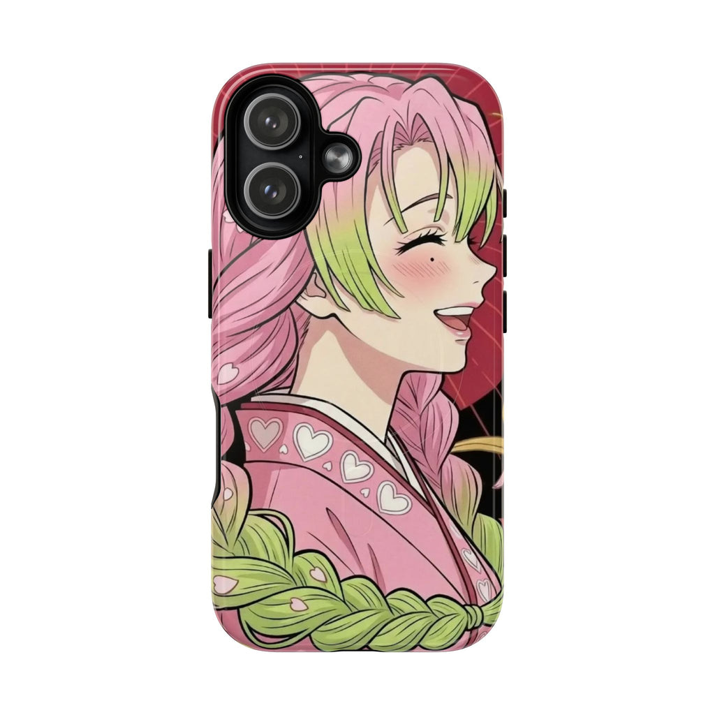 Mitsuri Kanroji Anime Tough iPhone Case - Demon Slayer Manga Cover