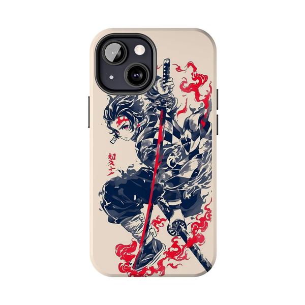 Anime iPhone Case kimetsu no yeba Tanjirô - iPhone 13 Mini - KazerCase