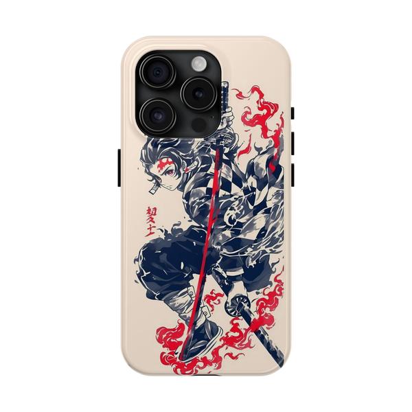 Anime iPhone Case kimetsu no yeba Tanjirô - iPhone 15 Pro - KazerCase