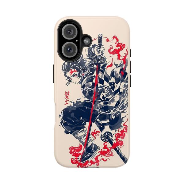 Anime iPhone Case kimetsu no yeba Tanjirô - iPhone 16 - KazerCase