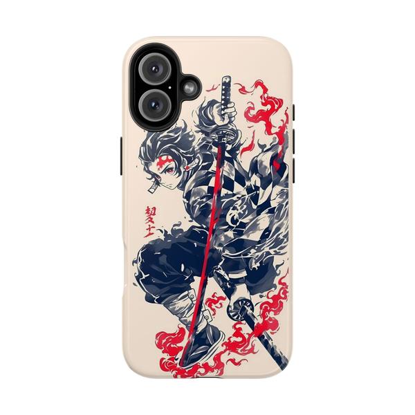 Anime iPhone Case kimetsu no yeba Tanjirô - iPhone 16 Plus - KazerCase