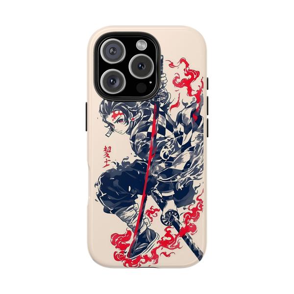Anime iPhone Case kimetsu no yeba Tanjirô - iPhone 16 Pro - KazerCase