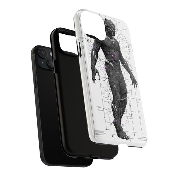 Black Panther Marvel Case for iPhone - iPhone 13 Matte - KazerCase