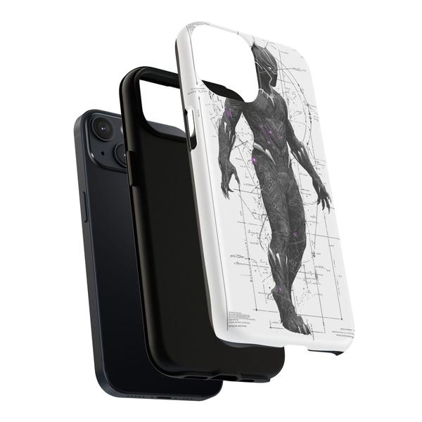 Black Panther Marvel Case for iPhone - iPhone 13 Matte - KazerCase