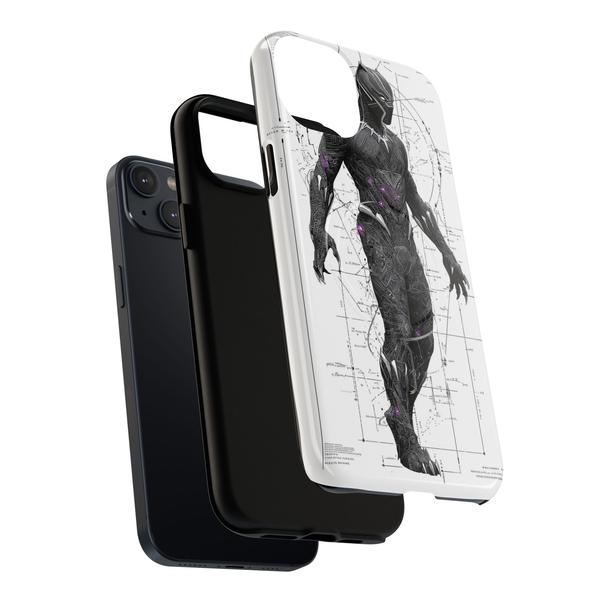 Black Panther Marvel Case for iPhone - iPhone 13 Matte - KazerCase