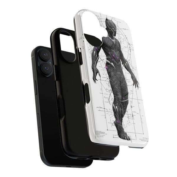 Black Panther Marvel Case for iPhone - iPhone 13 Matte - KazerCase