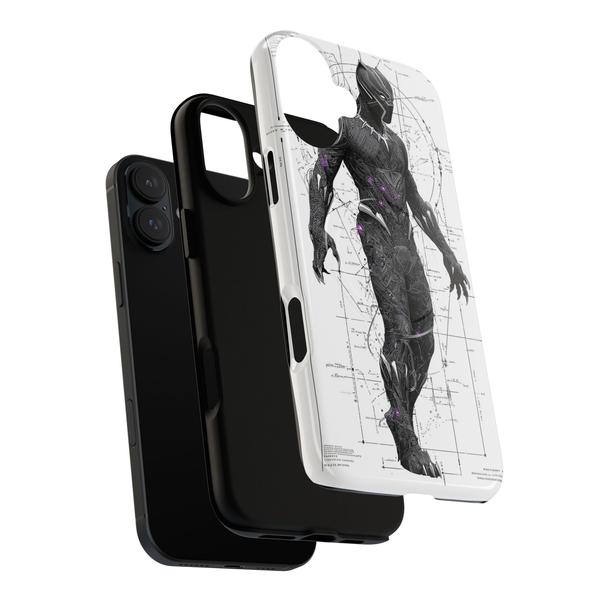 Black Panther Marvel Case for iPhone - iPhone 13 Matte - KazerCase