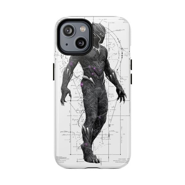 Black Panther Marvel Case for iPhone - iPhone 14 Glossy - KazerCase