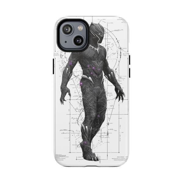 Black Panther Marvel Case for iPhone - iPhone 14 Plus Matte - KazerCase