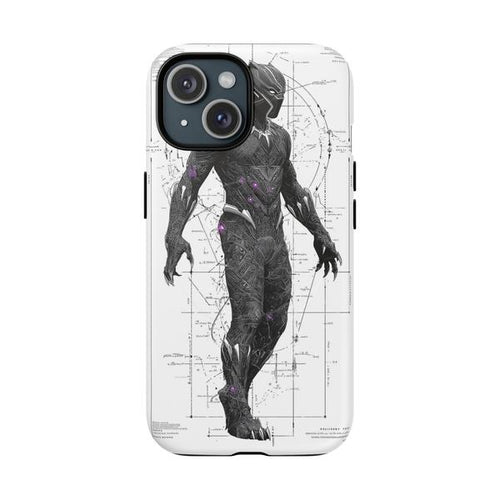 Black Panther Marvel Case for iPhone - iPhone 15 Matte - KazerCase