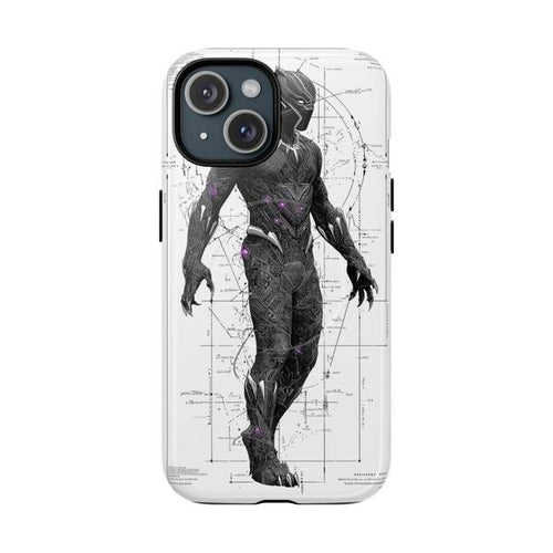 Black Panther Marvel Case for iPhone - iPhone 15 Glossy - KazerCase