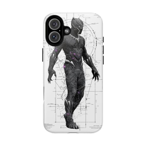 Black Panther Marvel Case for iPhone - iPhone 16 Plus Glossy - KazerCase