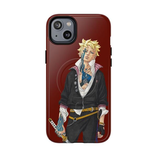 Boruto Two Blue Vortex Anime Case for iPhone Manga Cover - iPhone 14 Plus Glossy - KazerCase