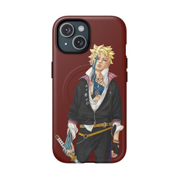 Boruto Two Blue Vortex Anime Case for iPhone Manga Cover - iPhone 15 Matte - KazerCase