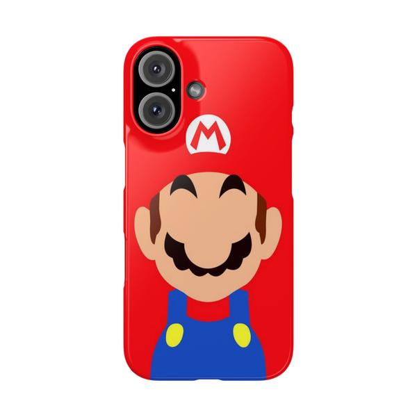Cool iPhone Case Plumber Mario - iPhone 16 - KazerCase