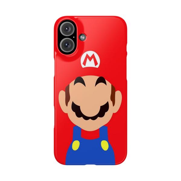 Cool iPhone Case Plumber Mario - iPhone 16 Plus - KazerCase