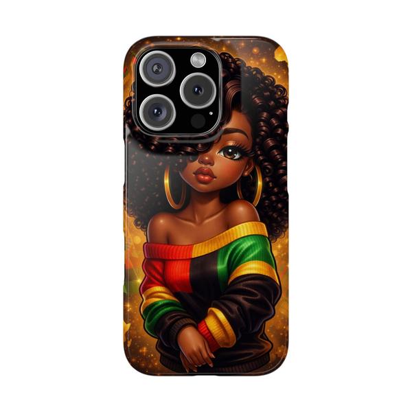 Cute Aesthetic Girl Case for iPhone Fashion Phone Cover - iPhone 16 Pro - KazerCase