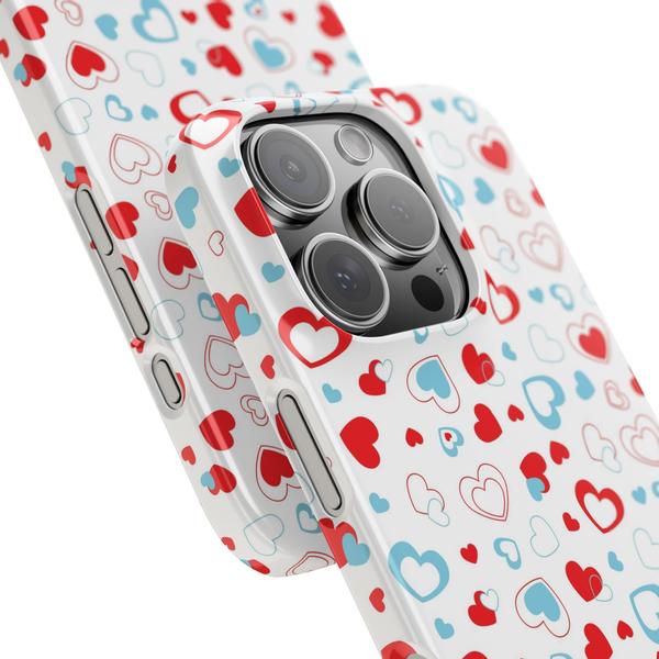 Cute Heart Case for iPhone Aesthetic Valentine Gift Cover - iPhone 17 Air - KazerCase