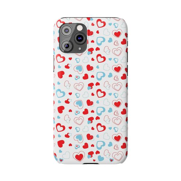 Cute Heart Case for iPhone Aesthetic Valentine Gift Cover - iPhone 11 Pro - KazerCase