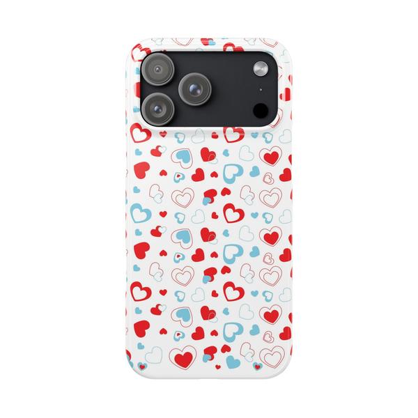 Cute Heart Case for iPhone Aesthetic Valentine Gift Cover - iPhone 17 Pro Max - KazerCase