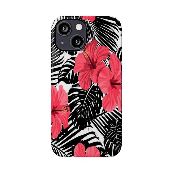 Flowers Hibiscus Syriacus iPhone Case - iPhone 13 Mini - KazerCase