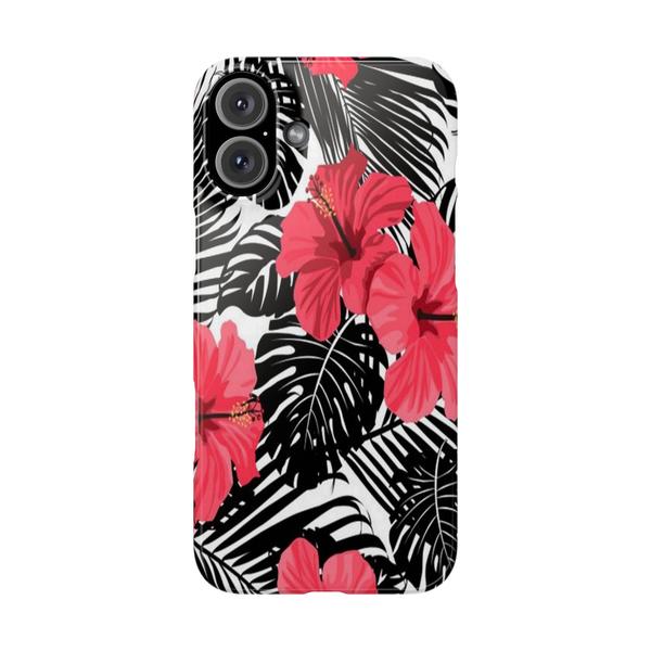 Flowers Hibiscus Syriacus iPhone Case - iPhone 16 Plus - KazerCase