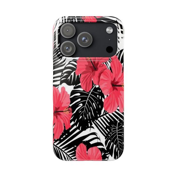 Flowers Hibiscus Syriacus iPhone Case - iPhone 17 Pro - KazerCase