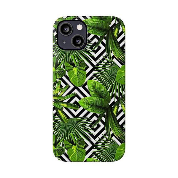 Flowers Tropical Paint iPhone Case - iPhone 13 - KazerCase