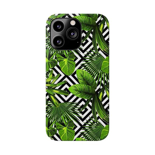 Flowers Tropical Paint iPhone Case - iPhone 13 Pro - KazerCase