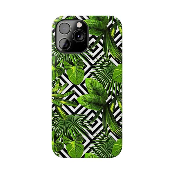 Flowers Tropical Paint iPhone Case - iPhone 13 Pro Max - KazerCase