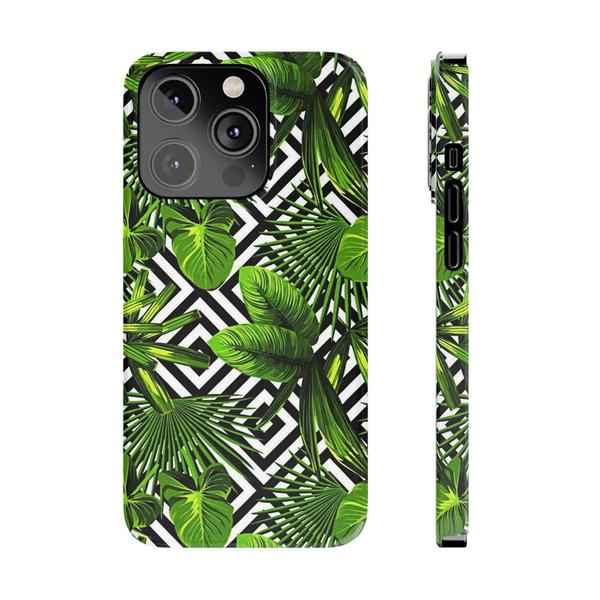 Flowers Tropical Paint iPhone Case - iPhone 14 Pro - KazerCase
