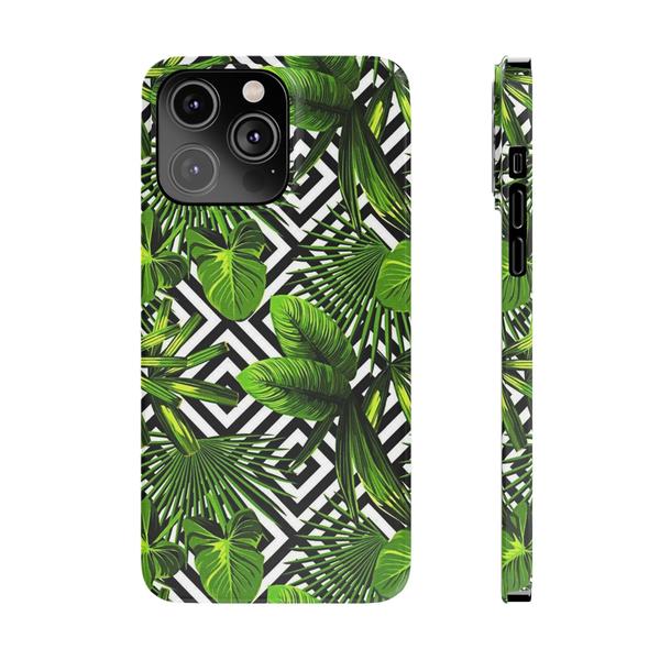Flowers Tropical Paint iPhone Case - iPhone 14 Pro Max - KazerCase