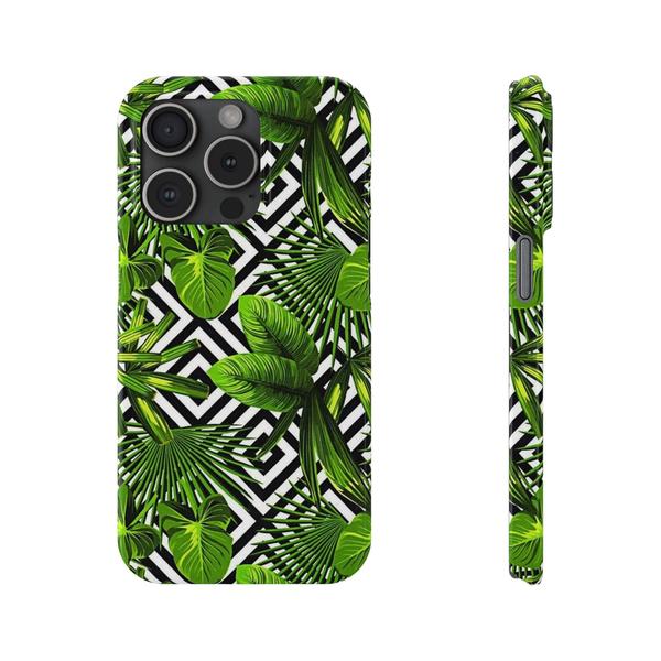 Flowers Tropical Paint iPhone Case - iPhone 15 Pro - KazerCase