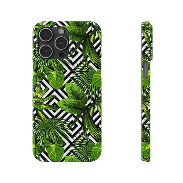 Flowers Tropical Paint iPhone Case - iPhone 15 Pro Max - KazerCase