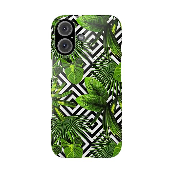 Flowers Tropical Paint iPhone Case - iPhone 16 - KazerCase