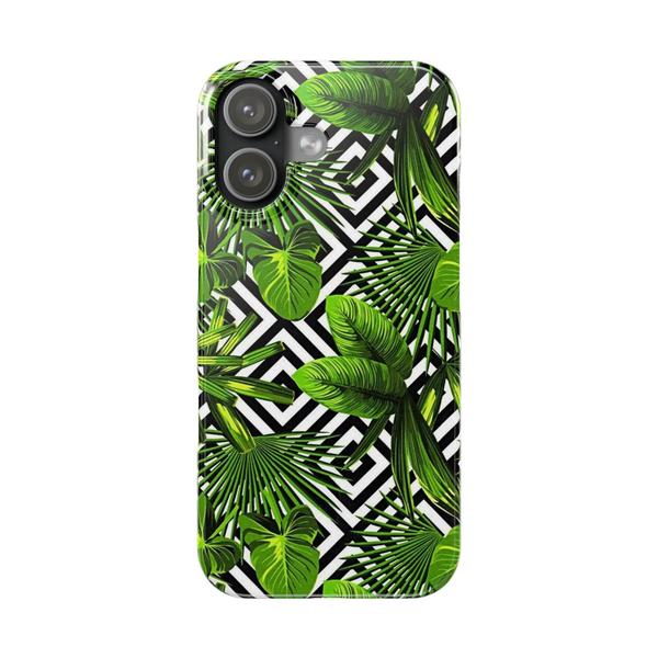 Flowers Tropical Paint iPhone Case - iPhone 17 - KazerCase