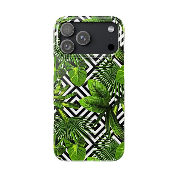 Flowers Tropical Paint iPhone Case - iPhone 17 Pro Max - KazerCase