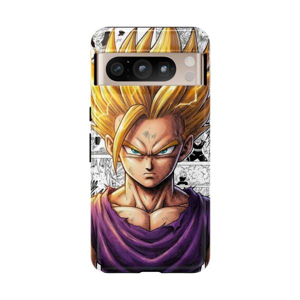 Gohan Super Saiyan 2 Anime SSJ2 Manga Panel Design for Google Pixel Case-Google Pixel 8 Pro