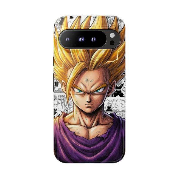 Gohan Super Saiyan 2 Anime SSJ2 Manga Panel Design for Google Pixel Case-Google Pixel 9 Pro XL