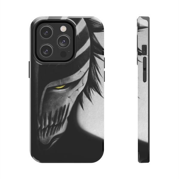Hollow Mask Anime Case for iPhone Dark Aesthetic Cover - iPhone 14 Pro - KazerCase