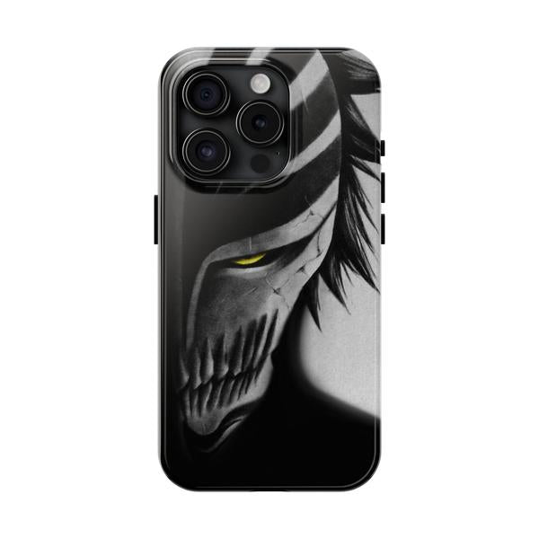 Hollow Mask Anime Case for iPhone Dark Aesthetic Cover - iPhone 15 Pro - KazerCase